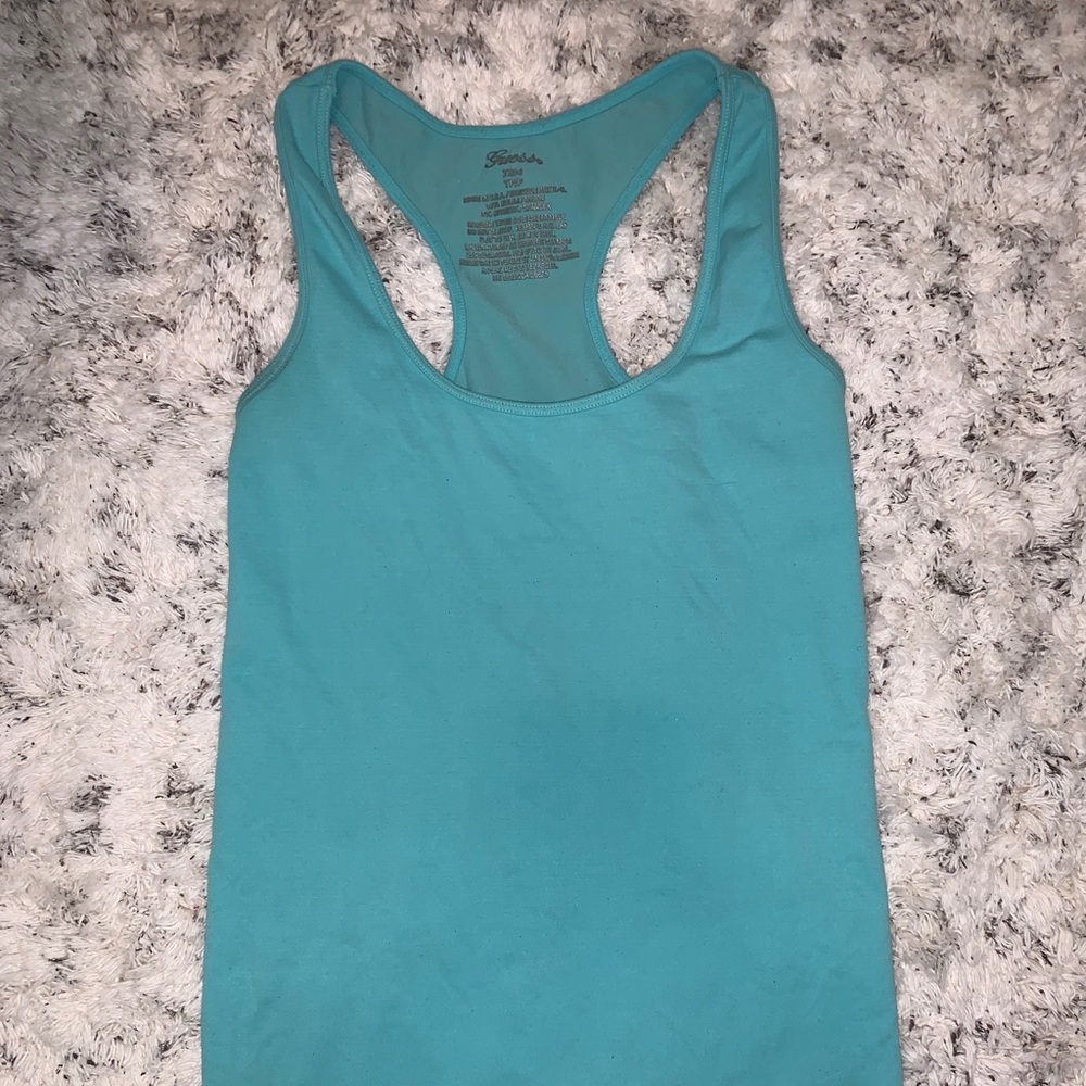 Blue guess tank top